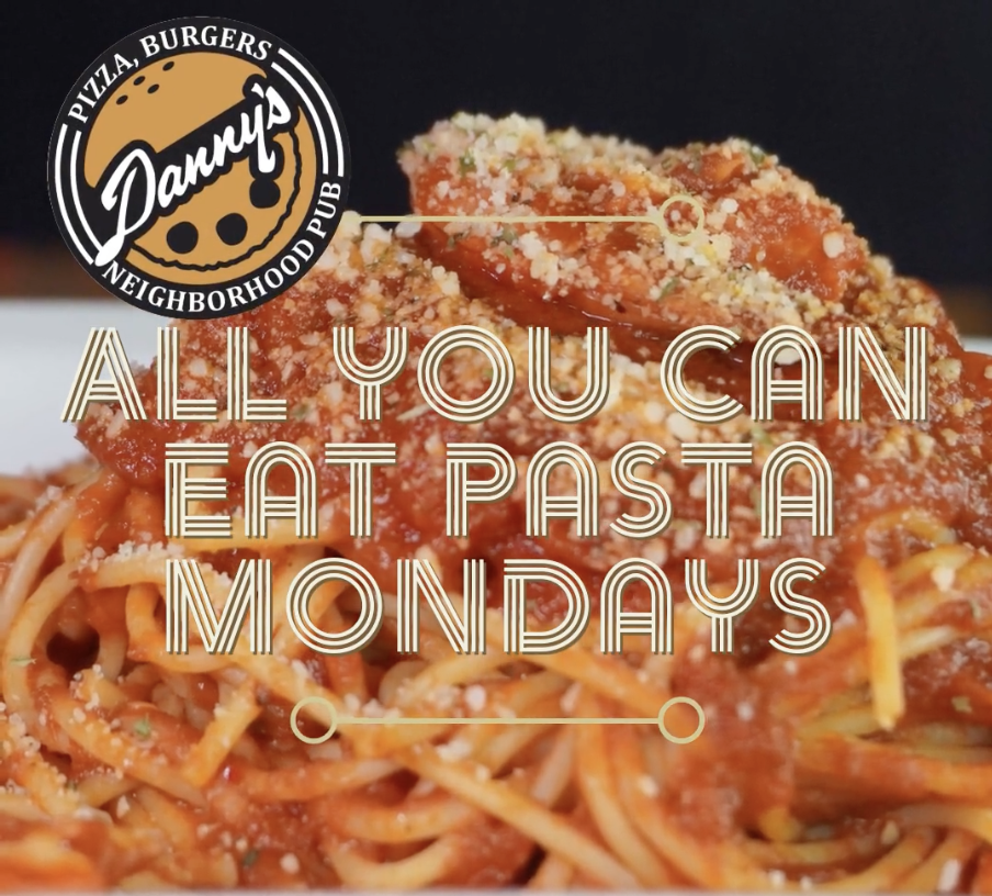 All You Can Eat Pasta Mondays